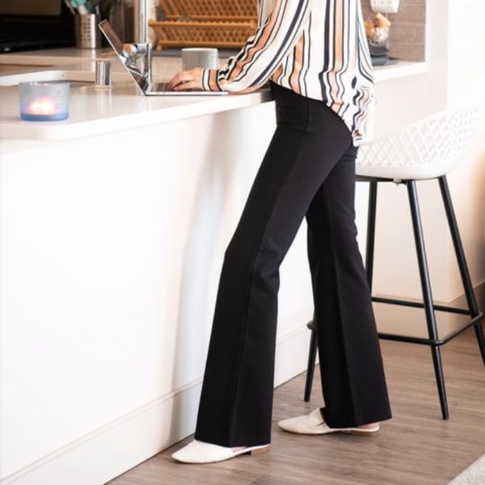 Betabrand- Navy Dress Yoga Pants